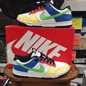 Nike Dunk Low 'white/Green Strike-ember Glow'